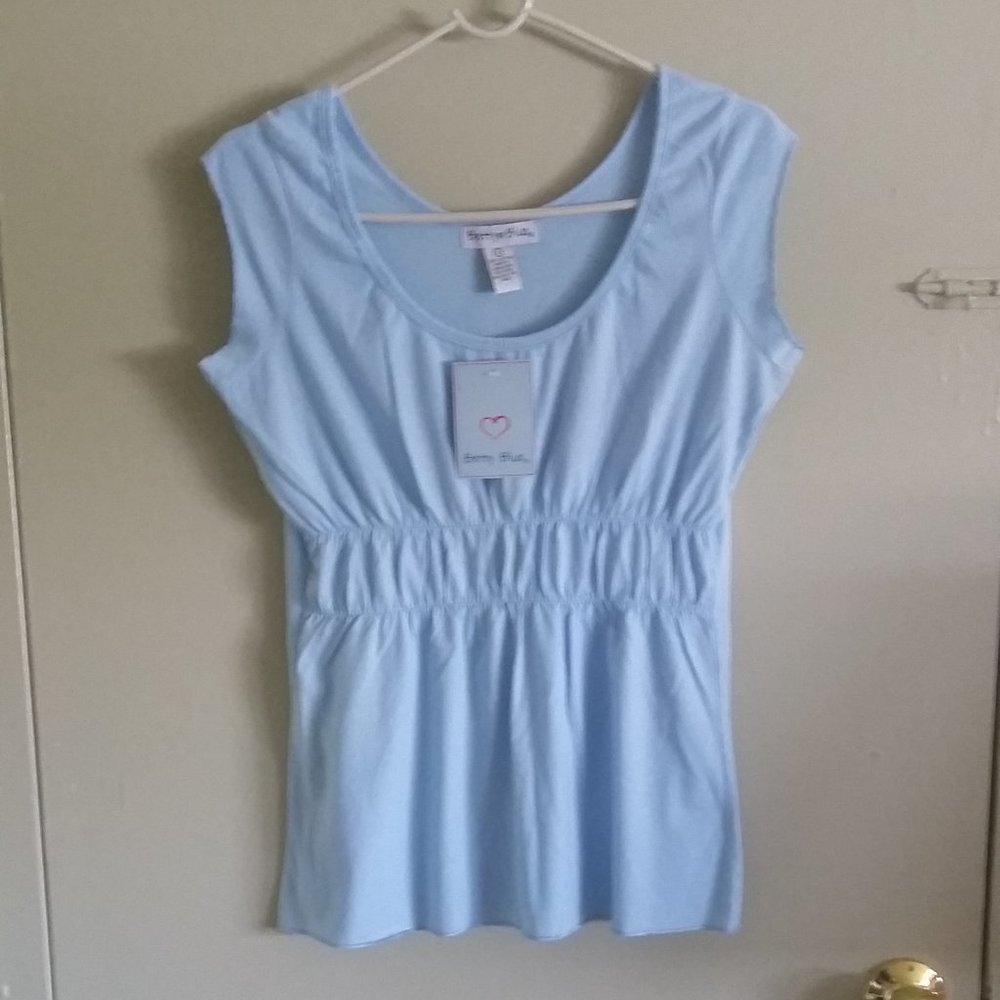 Multi-Pleated Smocked Waist Cap Sleeve Top